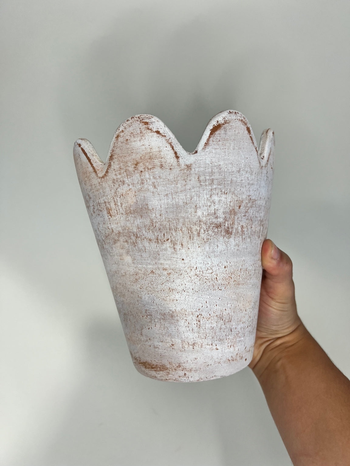 Tarracota flower edge planter